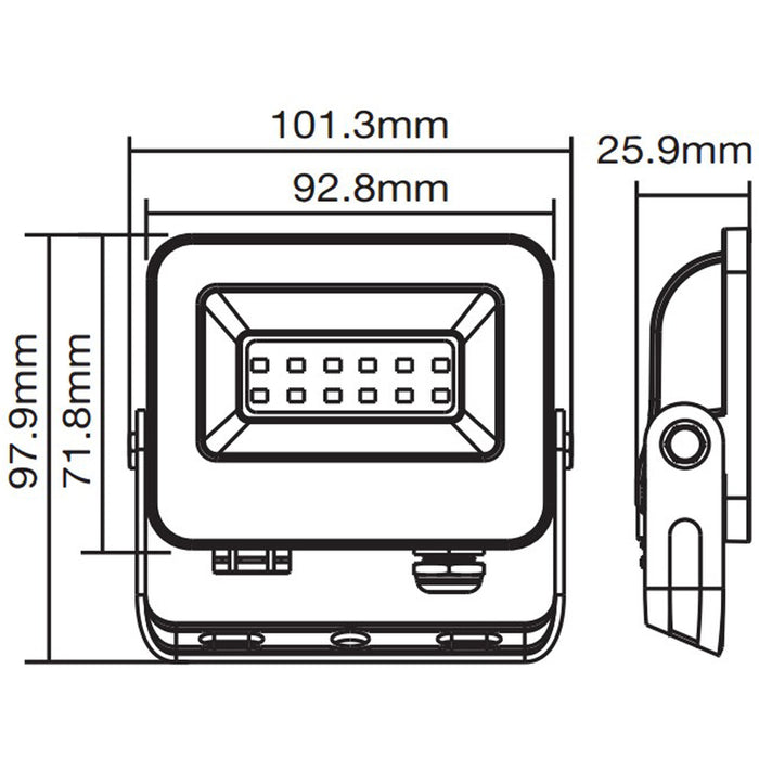 LED SPOTLIGHT 10W GREEN IP65 VITO SAVA