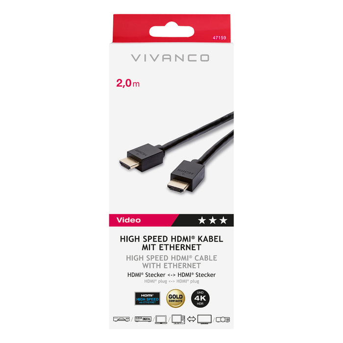 VIVANCO HDMI 47159 2M