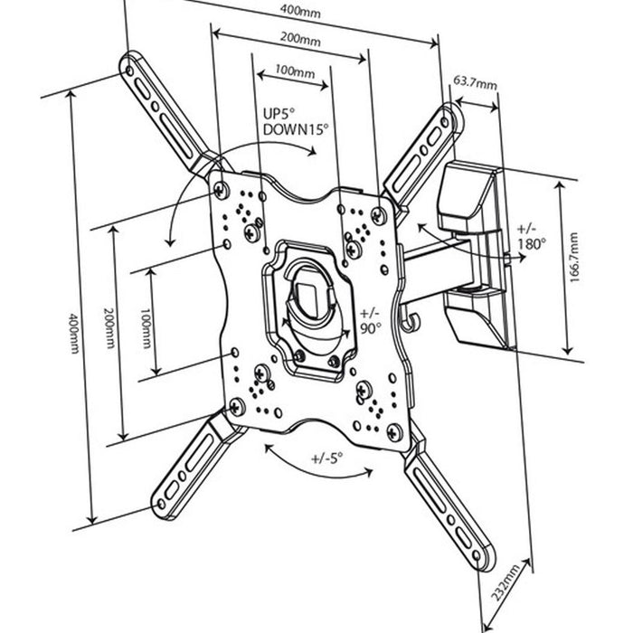 TV STAND VIVANCO 37978 BLACK
