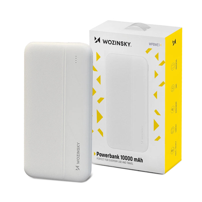 Wozinsky powerbank Li-Po 10000mAh 2 x USB white (WPBWE1)
