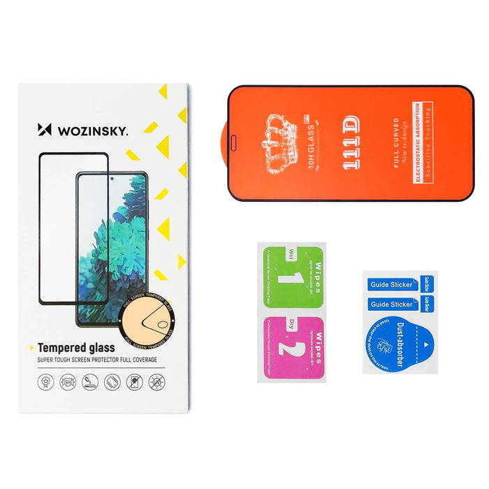 Wozinsky 2x Full Glue Tempered Glass Samsung Galaxy A54 5G 9H Full Screen Tempered Glass with Black Frame