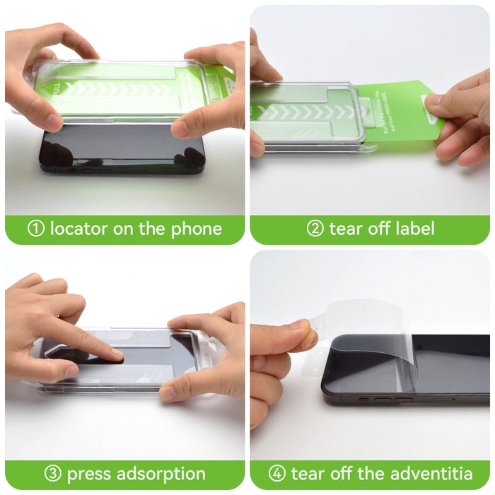 9H tempered glass with mounting frame for iPhone 13 Wozinsky Premium Glass - black