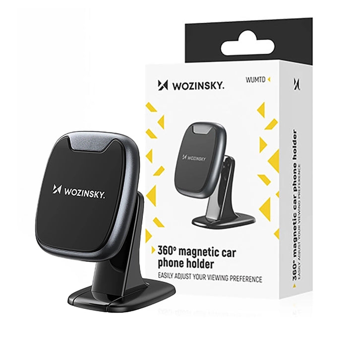 Wozinsky WUMTD magnetic phone holder for car dashboard - black