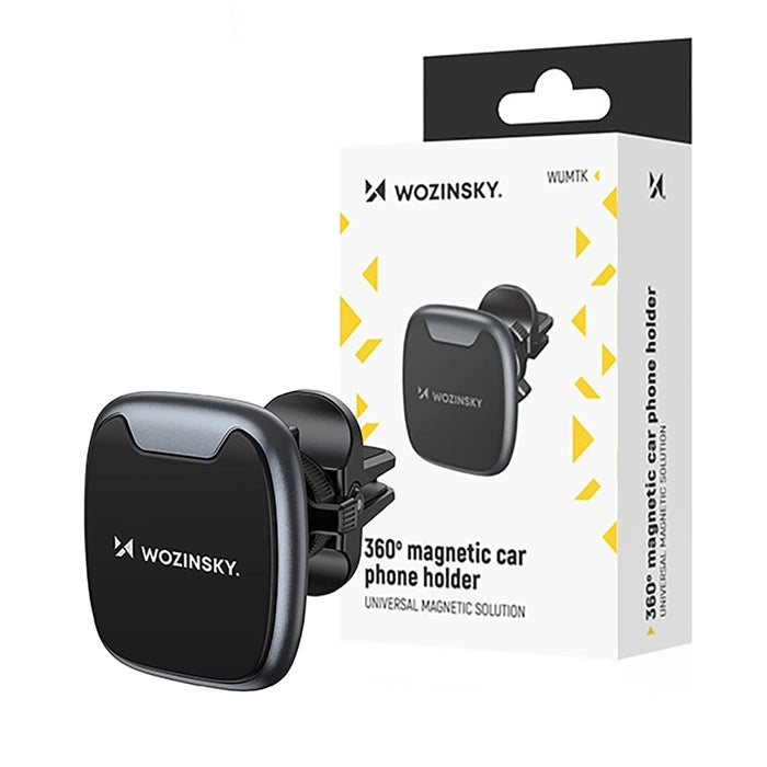 Wozinsky WUMTK magnetic phone holder for car air vent - black