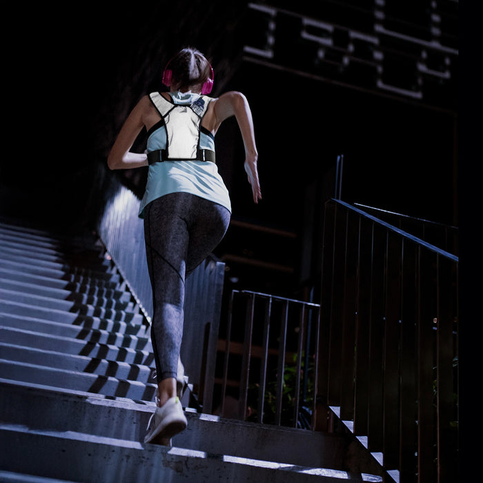 Wozinsky WKDB1 Reflective Running Vest - Black