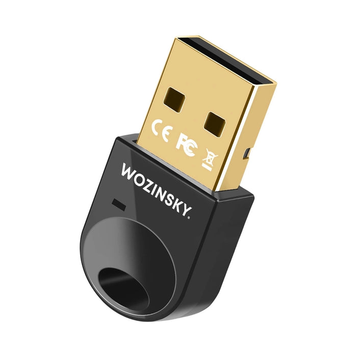 Mini Bluetooth 5.4 Adapter Wozinsky WUSB54YS USB-A Receiver Transmitter for Computer - Black