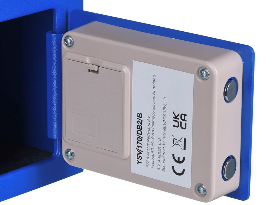 Yale YSV/170/DB2/B Freestanding safe 3.8 l Steel Blue