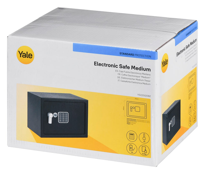 Yale YSV/250/DB2 Free Standing Safe 16.3 l Steel Black