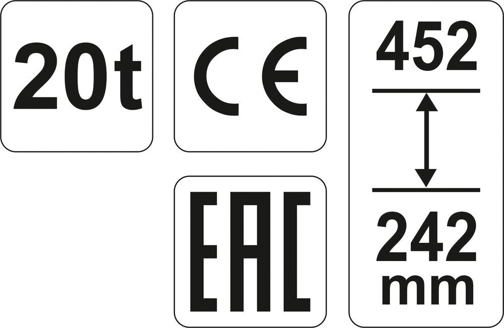 HYDRAULIC POLE LIFT 20T YT-17007 YATO