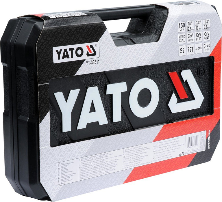 Yato YT-38811 socket wrench Socket wrench set 150 pc(s)