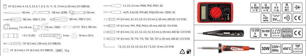 Mechanics tool set Yato YT-39009