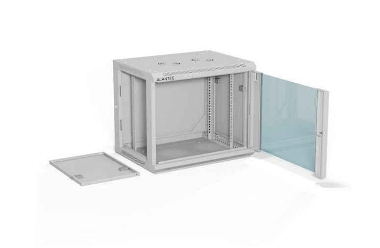 ALANTEC Racking cabinet 19" 9U 600x450, Grey FLAT PACK