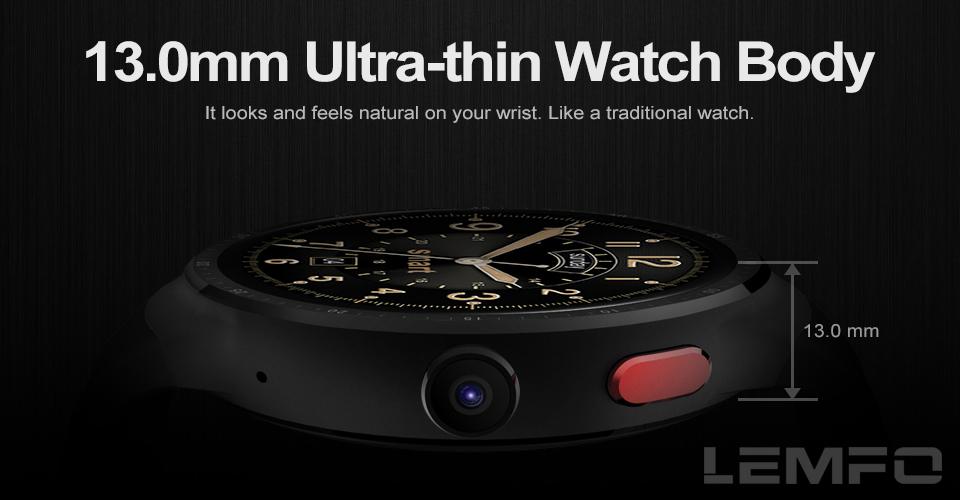 A smart watch camera LEMFO LES1 Android 5.1 MTK6580 1GB + 16GB - Smart Watches