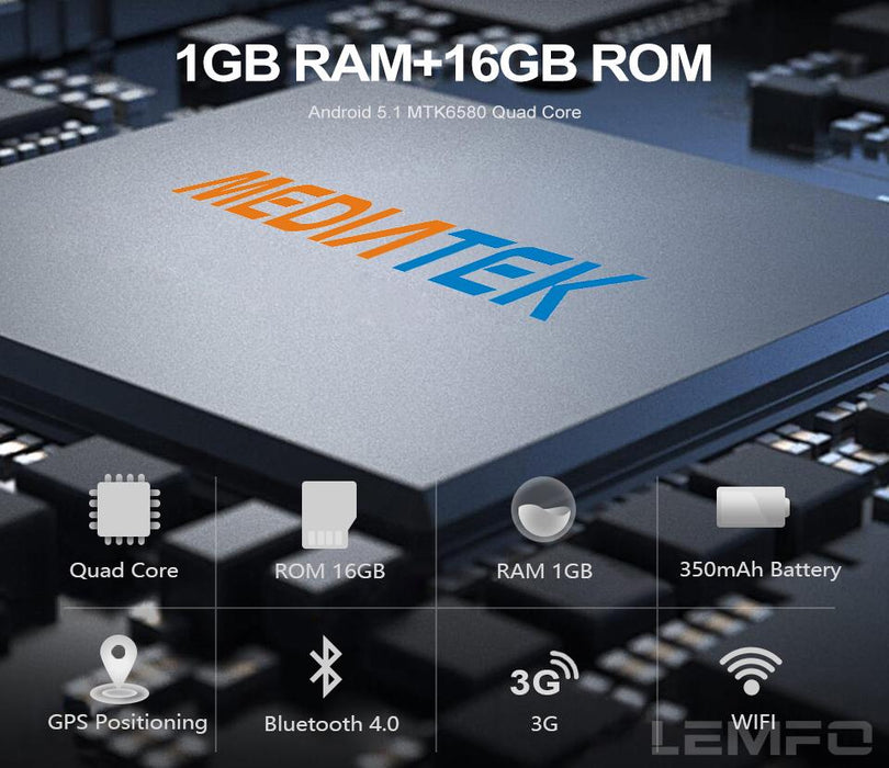 A smart watch camera LEMFO LES1 Android 5.1 MTK6580 1GB + 16GB - Smart Watches