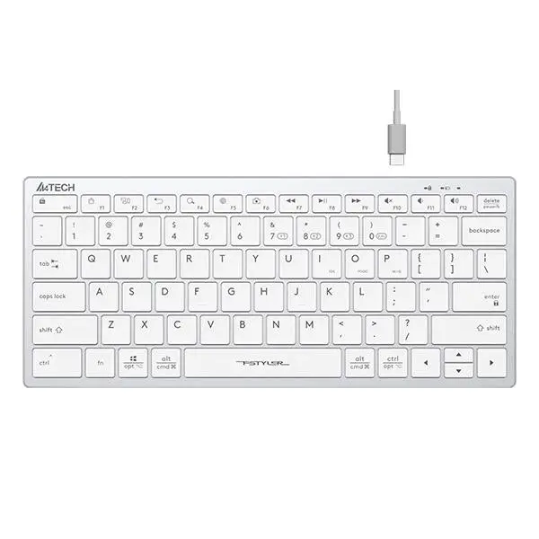 A4TECH FBX51C FStyler Wireless Keyboard White - Клавиатури<<<Компютърна