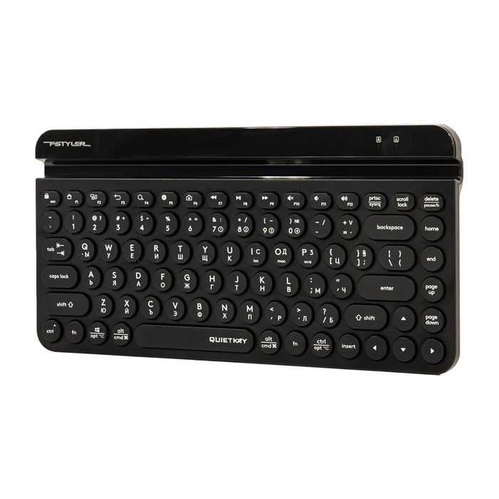 A4tech Fstyler FBK30 Wireless Keyboard, Bluetooth, 2.4G, Phone Holder, Cyrillic, Black