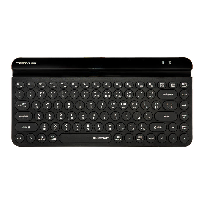 A4tech Fstyler FBK30 Wireless Keyboard, Bluetooth, 2.4G, Phone Holder, Cyrillic, Black