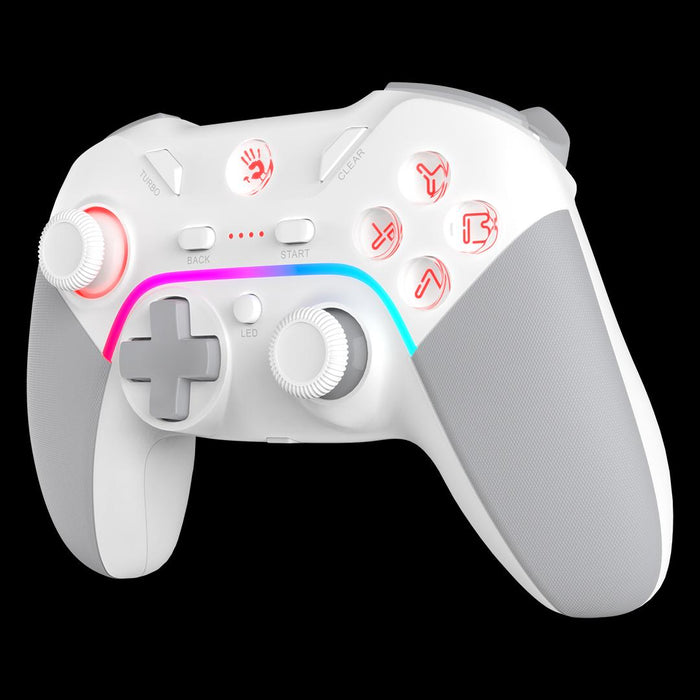 A4tech Bloody GPW70 Gaming Controller, Wired and Wireless, RGB, White