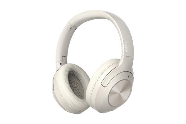 Bluetooth headphones with microphone A4tech BH220, Bluetooth v.5.3, Beige