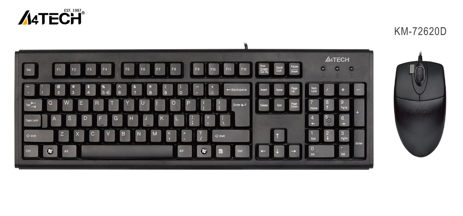 Keyboard and mouse set A4TECH KM-72620