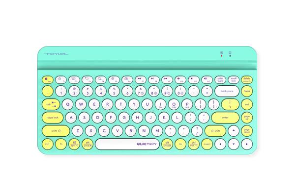 A4tech Fstyler FBK30 Wireless Keyboard, Bluetooth, 2.4G, Phone Stand, Cyrillic, Avocado