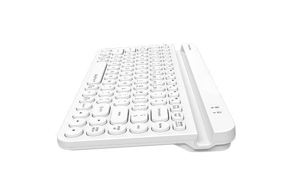 Wireless keyboard A4tech Fstyler FBK30, Bluetooth, 2.4G, Phone stand, Cyrillic, White