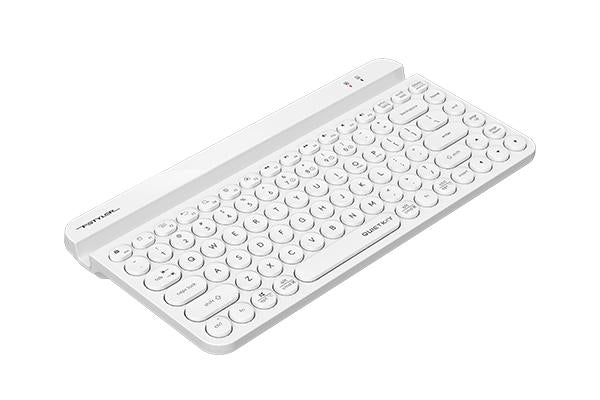 Wireless keyboard A4tech Fstyler FBK30, Bluetooth, 2.4G, Phone stand, Cyrillic, White