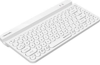 Wireless keyboard A4tech Fstyler FBK30, Bluetooth, 2.4G, Phone stand, Cyrillic, White
