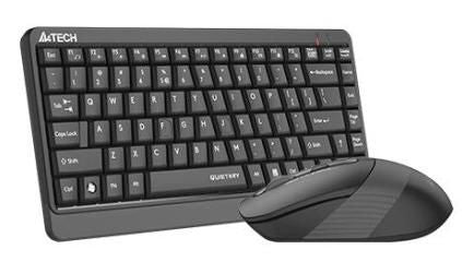 A4TECH Fstyler FGS1110Q Keyboard and Mouse Set, Wireless, Gray
