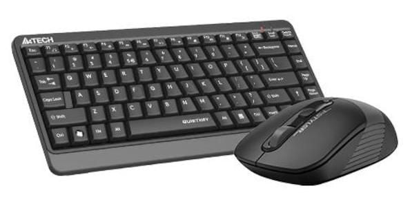 A4TECH Fstyler FGS1110Q Keyboard and Mouse Set, Wireless, Gray