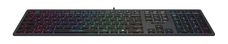 Keyboard A4 Tech A4TKLA47125 White Black Grey QWERTY