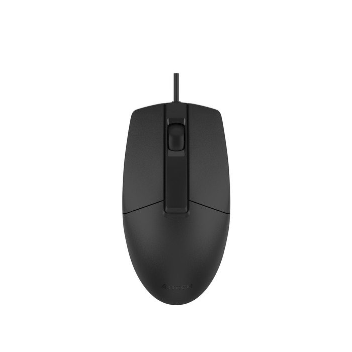 A4tech OP-330S V-Track Optical Mouse, Silent Click, 1000 dpi, USB Black