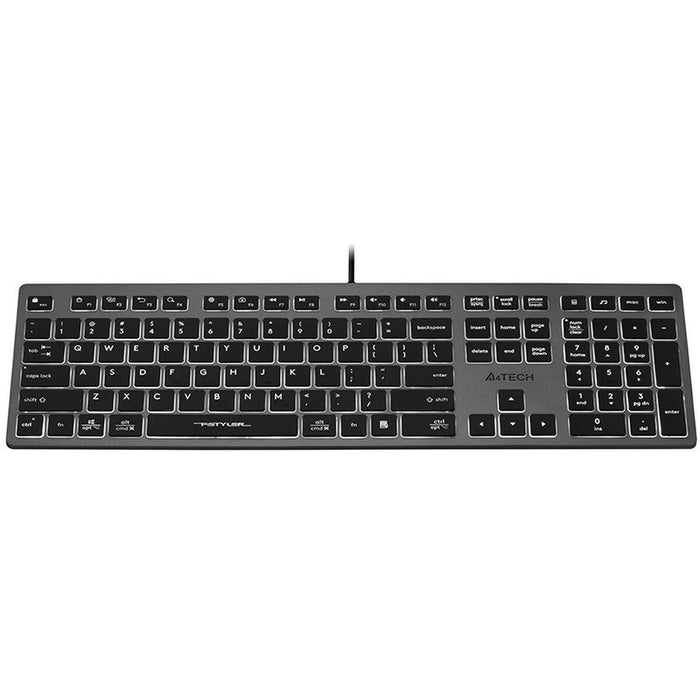Keyboard A4 Tech A4TKLA47125 White Black Grey QWERTY