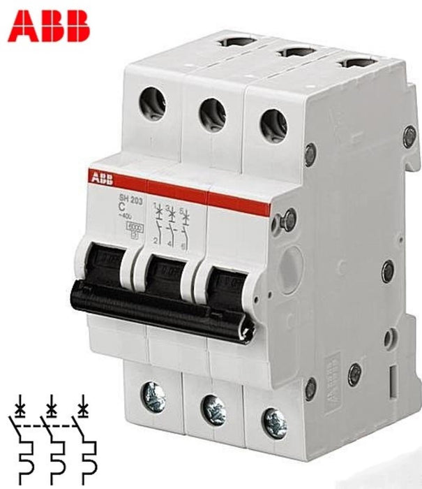 CIRCUIT BREAKER 3P 32A WITH 6KA ABB