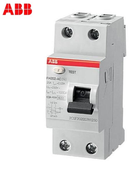 FAULT CURRENT PROTECTION 2P 40A 30MA AC ABB