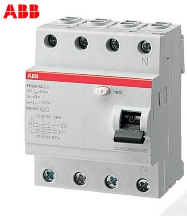 FAULT CURRENT PROTECTION 4P 40A 30MA AC ABB