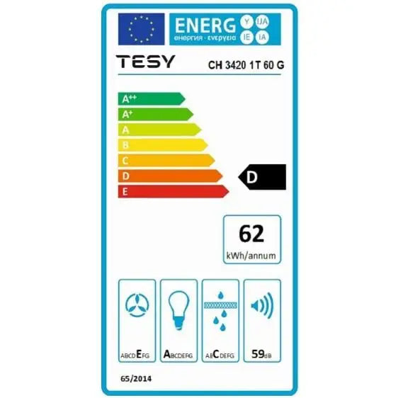 Absorber TESY CH 3420 1T 60 G - Стандартни абсорбатори<<<Абсорбатори<<<Едра бяла техника<<<TechnoMix