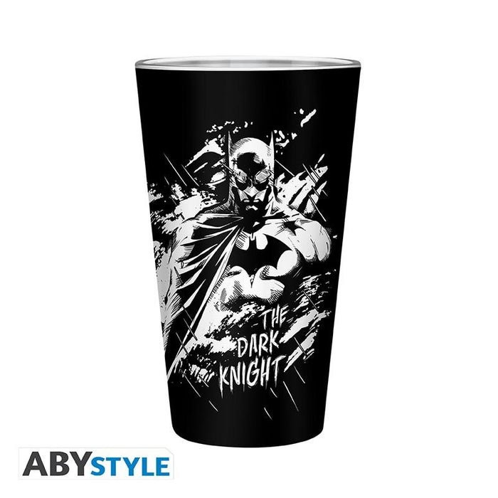 Set ABYSTYLE DC COMICS - Pck XXL glass + Pin + Pocket Notebook "Batman"