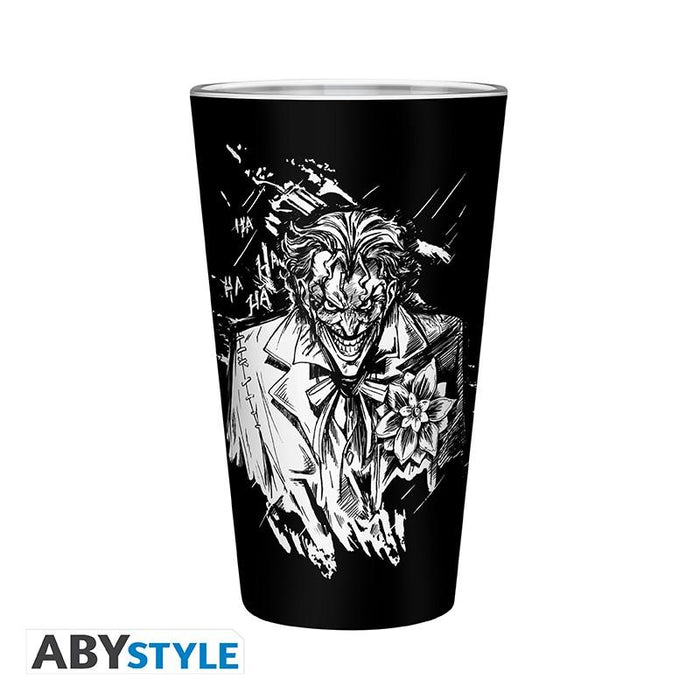 Set ABYSTYLE DC COMICS - Pck XXL glass + Pin + Pocket Notebook "Batman"