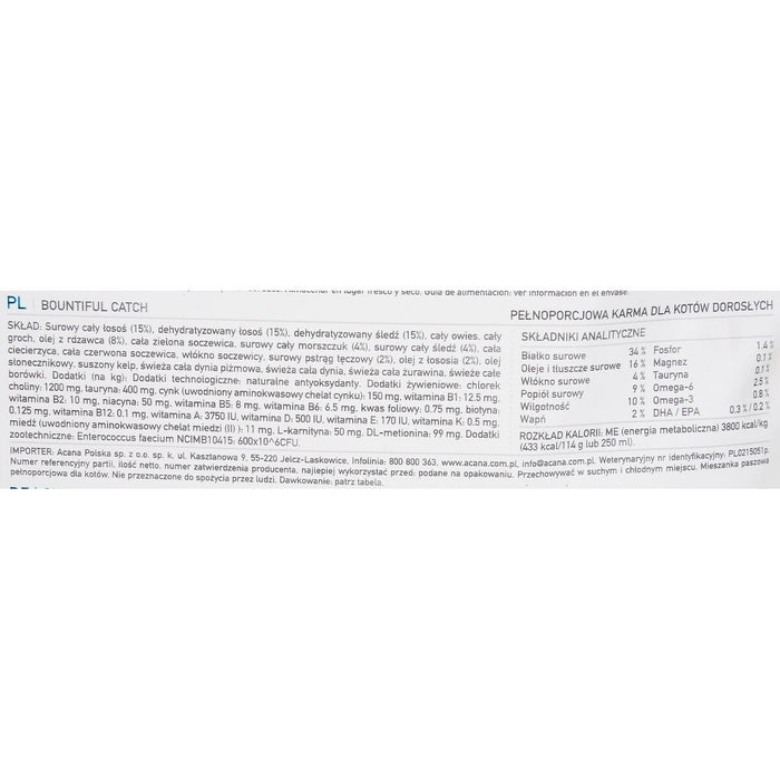 Cat food Acana Bountiful Catch Adult Salmon 1,8 kg