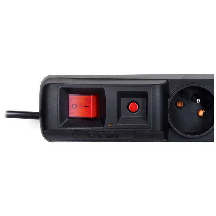 ACAR S8 power extension 1.5 m 8 AC outlet(s) Indoor Black - Power stripsLIP-LIS<<<Slats and extension
