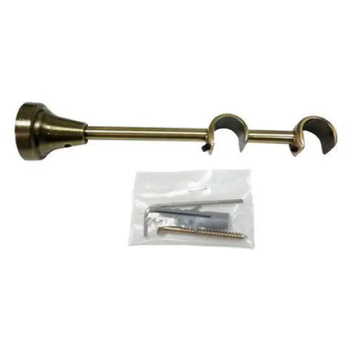 ACCESSORY DOUBLE BAR GARDINIA EUROPE 14/6 CM ANTIQUE BRASS - Аксесоари за корнизи<<<Корнизи щори и пердета<<<Мебели и