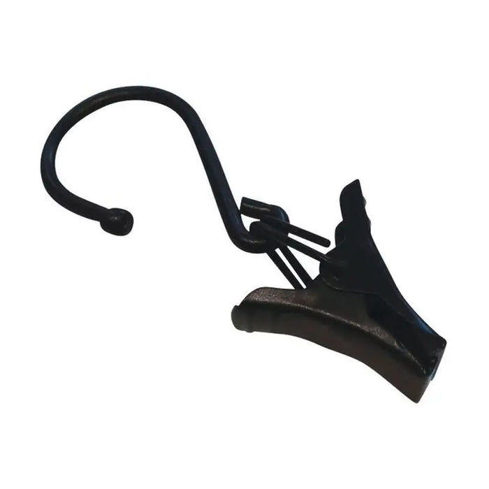 ACCESSORY HOOK WITH CLIP GARDINIA ROPE CORNER MAT BLACK - Аксесоари за корнизи<<<Корнизи щори и пердета<<<Мебели и