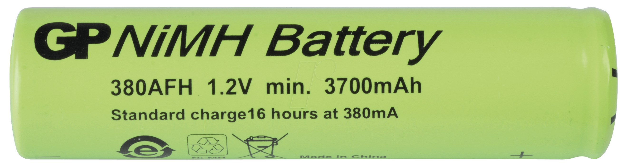 Accumulator battery NiMH 380AFH-B 1.2V 3800mAh 7/5AF 1pc. GP BATTERIES - Батерии<<<Батерии и зарядни у-ва<<<ValiAPI