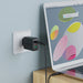 Acefast 2in1 wall charger 2x USB-C / USB-A 65W PD QC 3.0 AFC FCP (set with USB-C 1.2m cable) black (A13 black) - Cell
