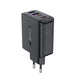 Acefast A61 PD 45W GaN charger 2 x USB-C + 2 x USB-A with 4 ports - black - Cell phone USB charger<<<HurtelXML
