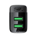 Acefast A86 mains charger 2x USB-A 12W - black - Cell phone USB charger<<<HurtelXML