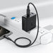Acefast A96 PD100W GaN Charger (3 x USB-C + 1x USB-A) with US Plug - Black - Cell phone USB charger<<<HurtelXML