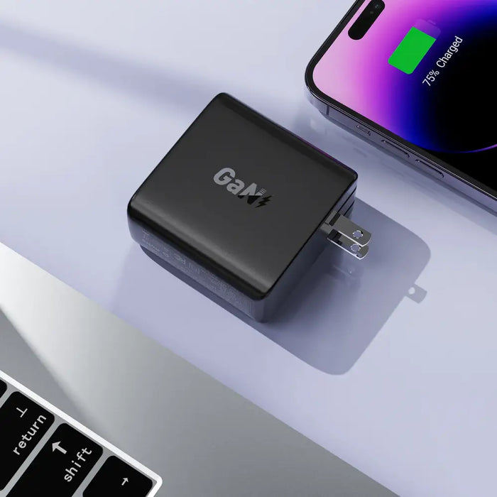 Acefast A96 PD100W GaN Charger (3 x USB-C + 1x USB-A) with US Plug - Black - Cell phone USB charger<<<HurtelXML