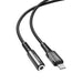 Acefast audio cable MFI Lightning - 3.5mm mini jack (female) 18cm AUX black (C1-05 black) - Audio adapters<<<HurtelXML